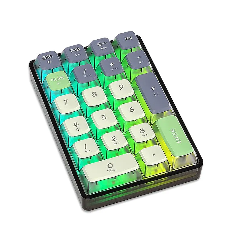 LEOBOG K21 Pudding Keycaps Wireless Number Pad