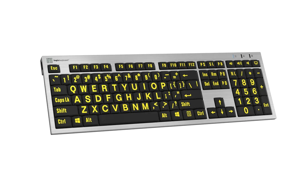 LogicKeyboard Large Print Slimline Keyboard for PC