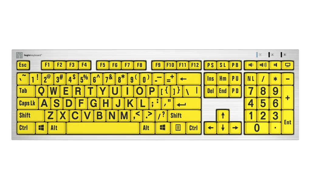 LogicKeyboard Large Print Slimline Keyboard for PC