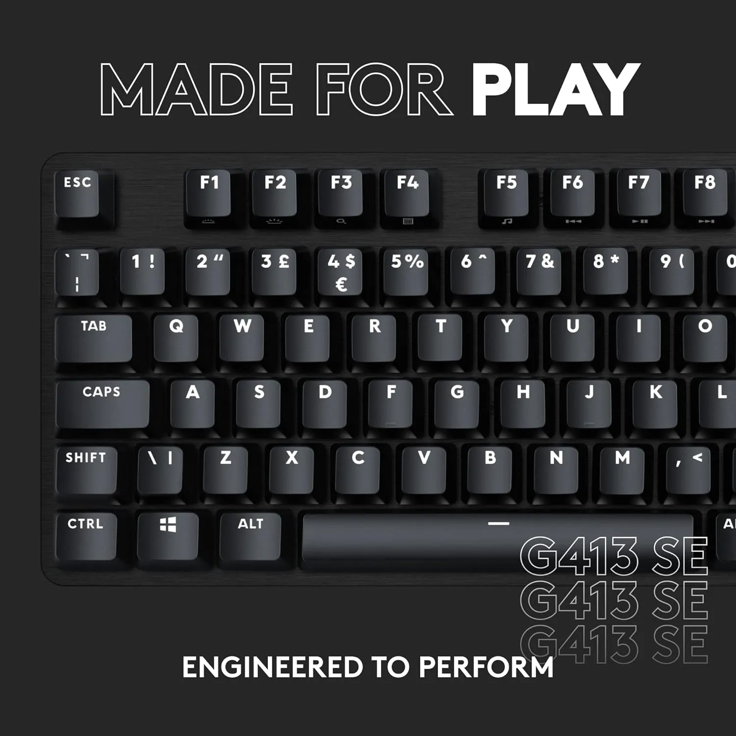 Logitech G413 SE / G413 TKL SE Mechanical Gaming Keyboard | Backlit Keyboard with Tactile Mechanical Switches