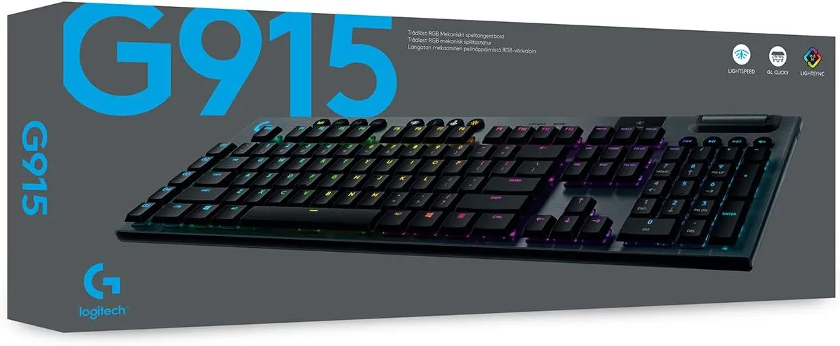 Logitech G915 LIGHTSPEED Wireless Mechanical Gaming Keyboard