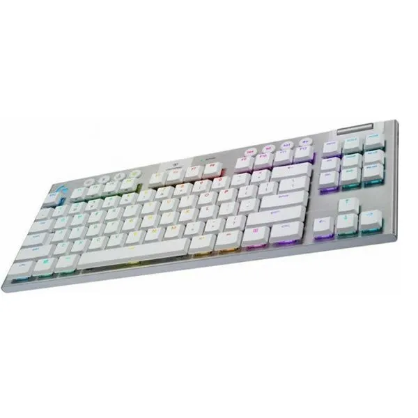 Logitech G915 TKL Tenkeyless LIGHTSPEED Wireless RGB Mechanical Gaming Keyboard - White