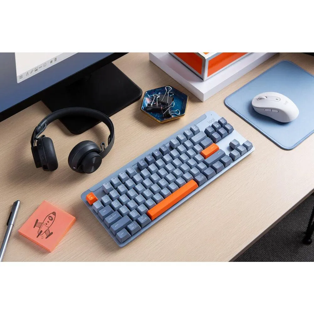 Logitech K855 Wireless Mechanical TKL Keyboard (Blue/Grey) [Linear]