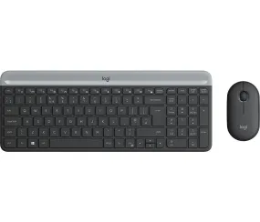 Logitech Keyboard And Mouse Set Slim Wireless Combo Mk470 - Graphite