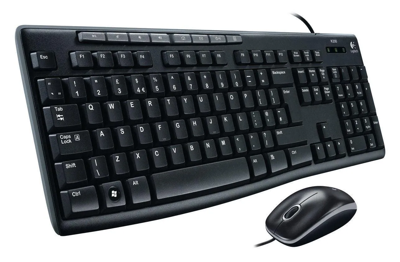 Logitech MK200 Media Keyboard Mouse (920-002693)