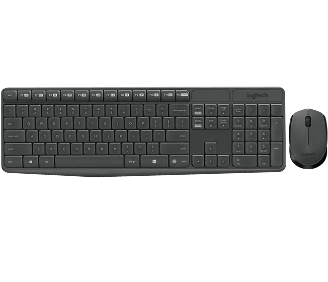 Logitech MK235 WIRELESS KEYBOARD AND MOUSE COMBO Durable. Simple. Wireless