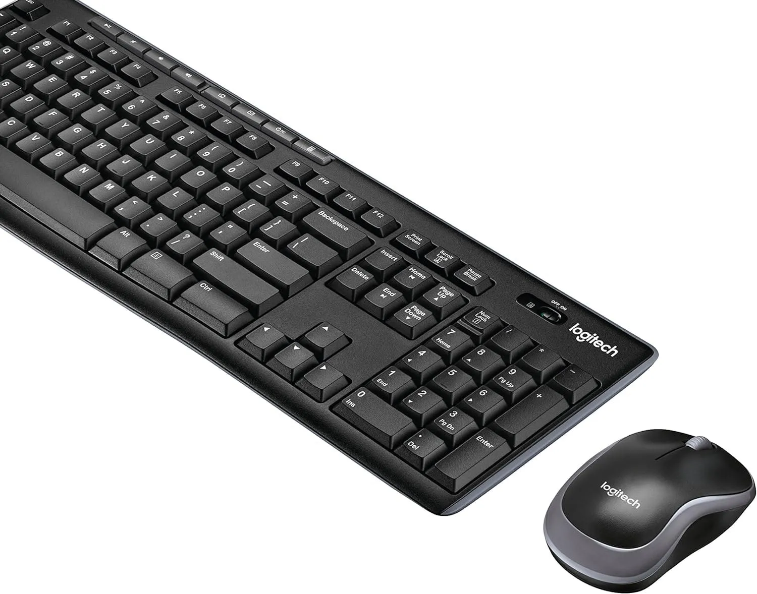 Logitech MK270 Wireless Keyboard and Mouse Combo for Windows, 2.4 GHz Wireless, Compact Mouse, 8 Multimedia and Shortcut Keys