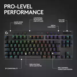 Logitech PRO X TKL Wireless Gaming Keyboard - Black