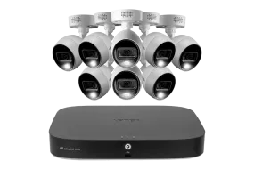 Lorex 4K 20-Channel (16 Wired and 4 Wi-Fi) 2TB Wired DVR System with Analog Active Deterrence Cameras