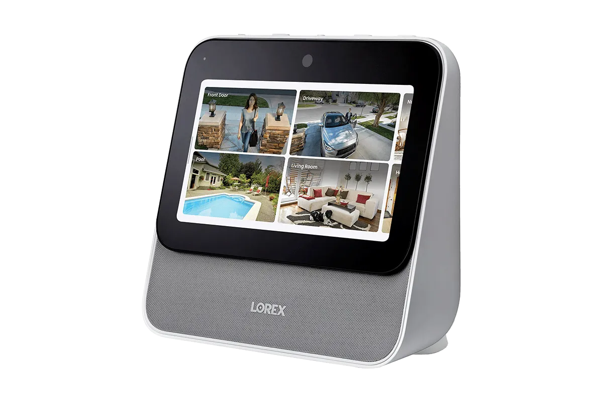 Lorex Smart Home Security Center with Six 1080p Outdoor Wi-Fi Cameras and Wi-Fi Floodlight Camera