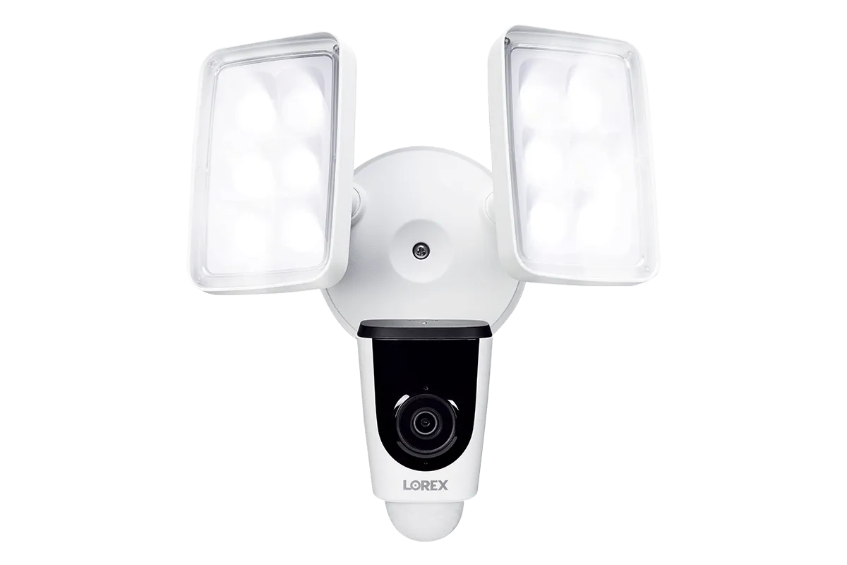 Lorex Smart Home Security Center with Six 1080p Outdoor Wi-Fi Cameras and Wi-Fi Floodlight Camera