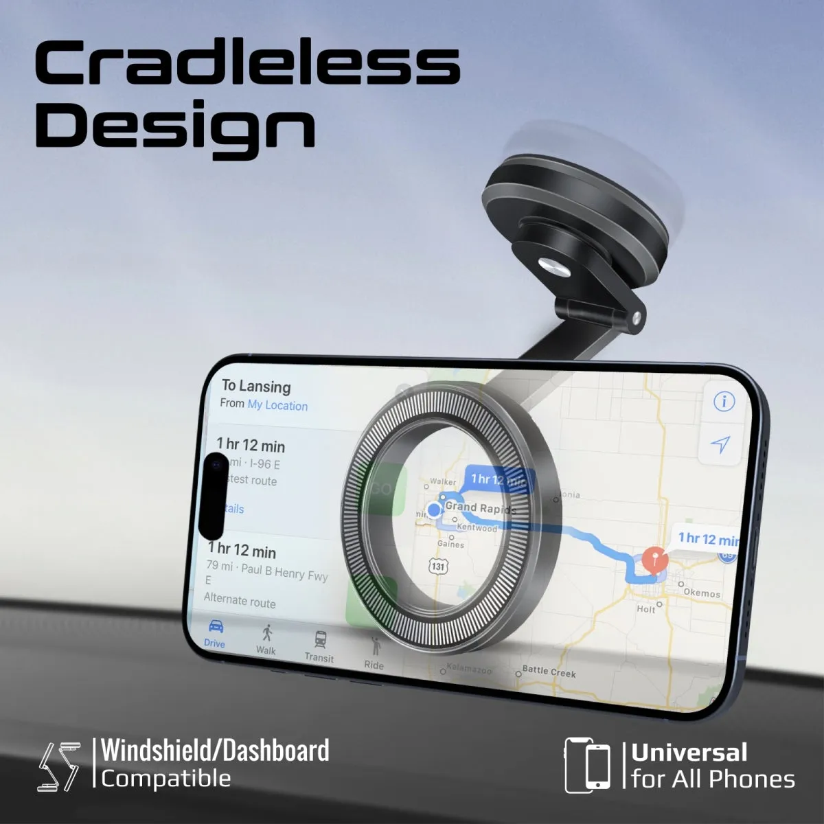 MagGrip™ 360° Cradleless Foldable Magnetic Ring Smartphone Holder