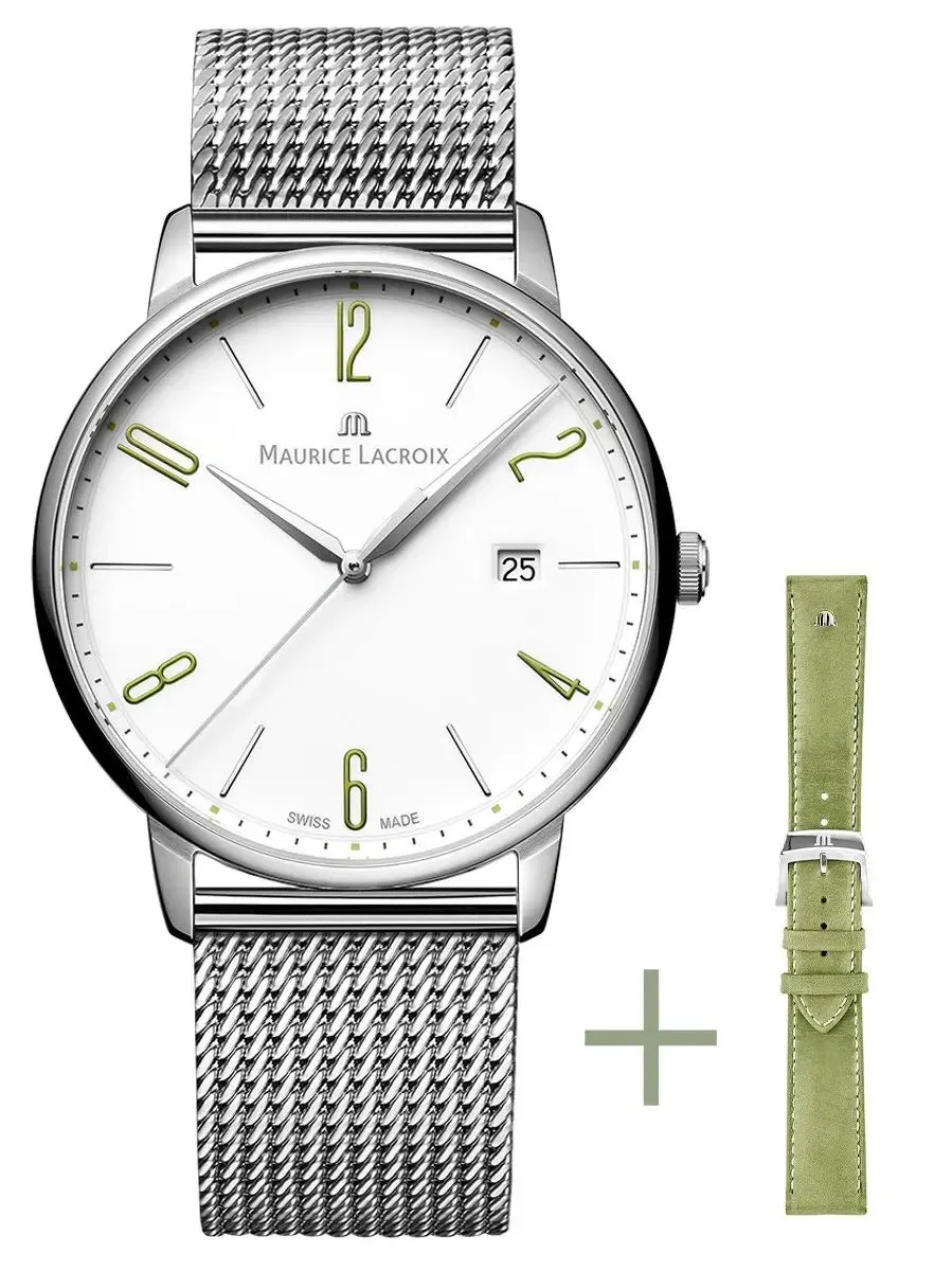 Maurice Lacroix Eliros 40 Date - Grass & White - Strap Set