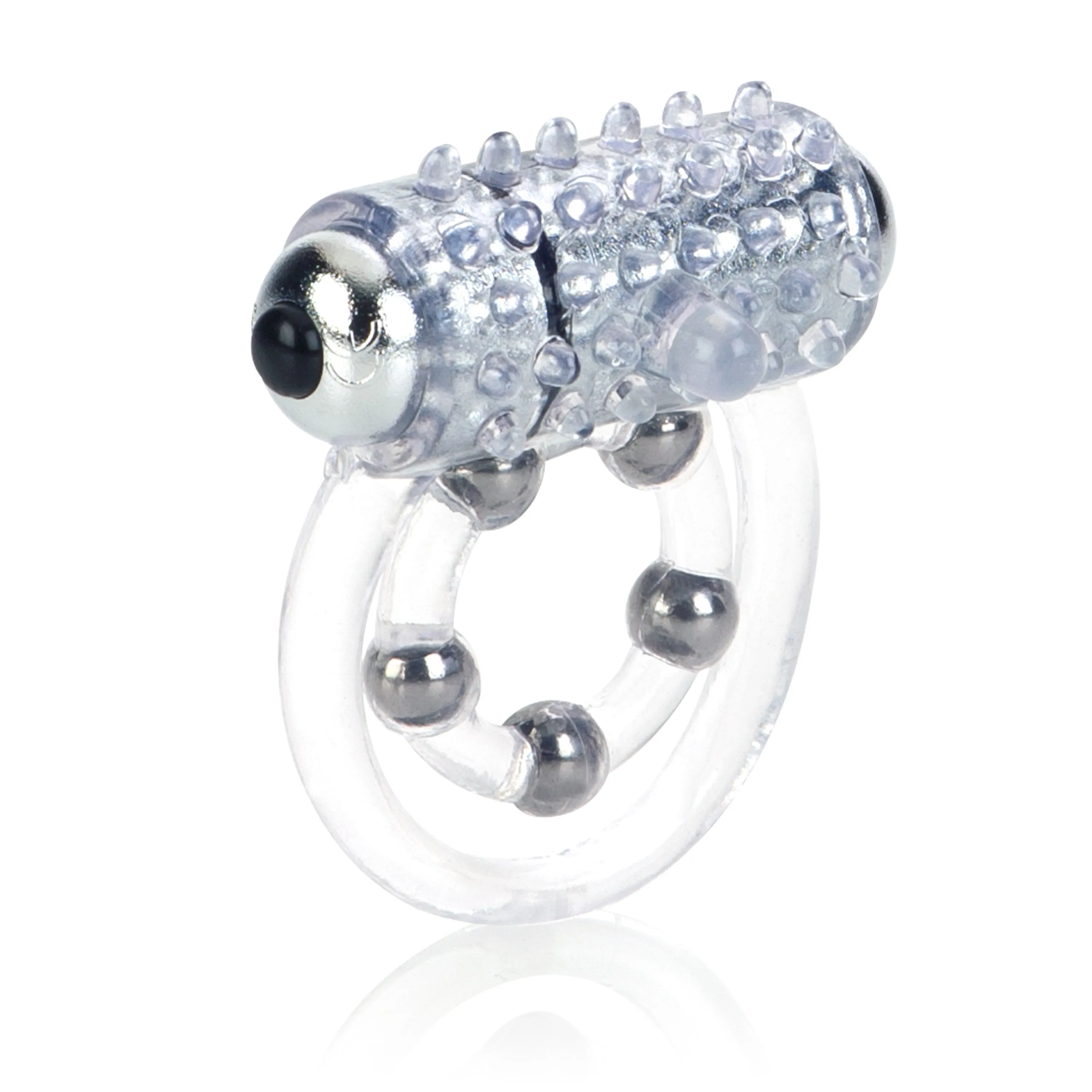 Maximus Enhancement Ring 5 Stroker Beads - Clear