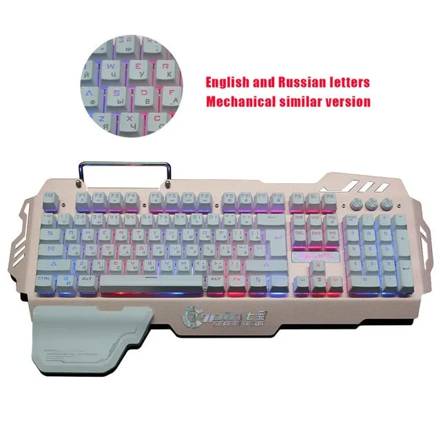 Mechanical Keyboard English and Russian letters