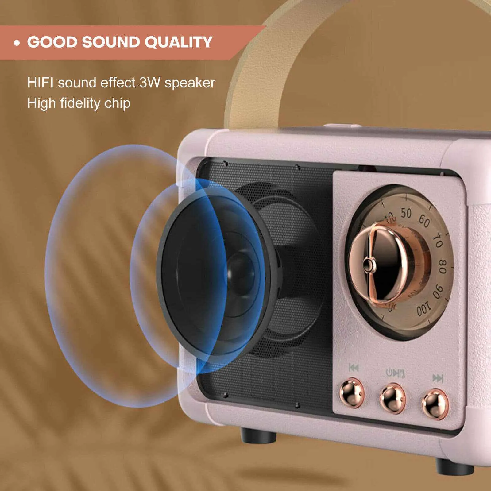 Mini Wireless Retro Bluetooth Stereo Speakers Radio