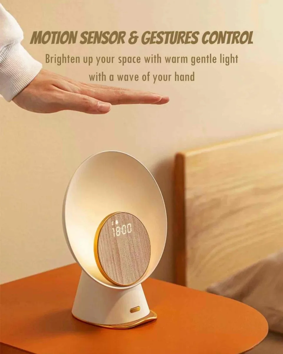 Moon Station: Bedside Lamp, Wireless Charger, Stereo Speaker All In One