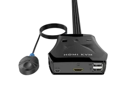 MT-201HL 2-Port HDMI KVM Switch With Cables