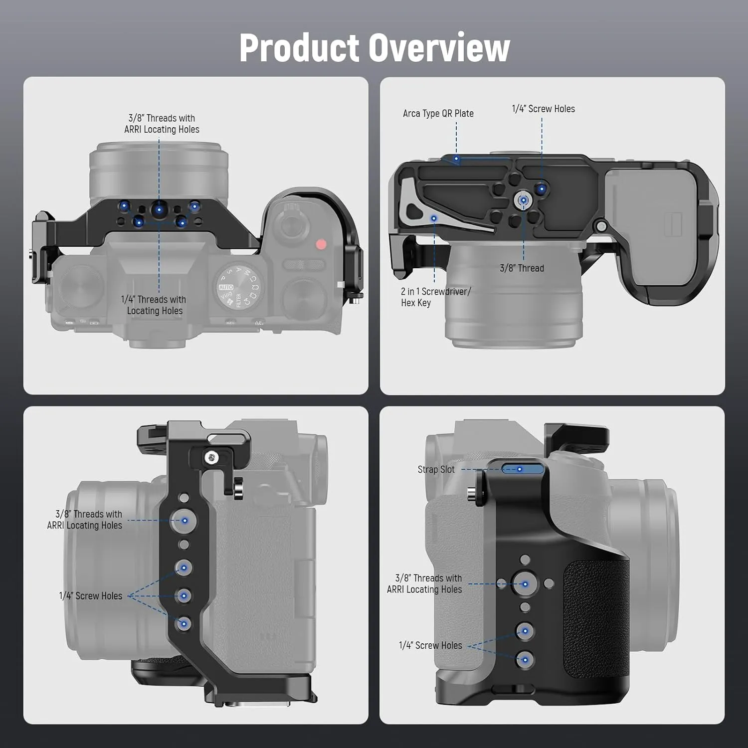 NEEWER CA043 X-S20 Camera Cag For Fujifilm X-S20