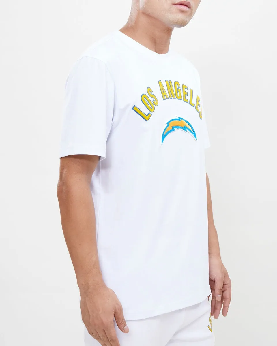 NFL LOS ANGELES CHARGERS CLASSIC BRISTLE MEN'S TEE (WHITE)