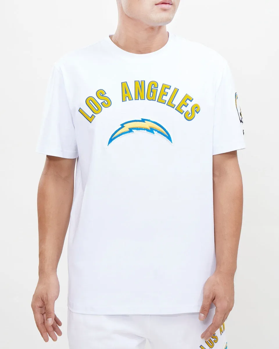 NFL LOS ANGELES CHARGERS CLASSIC BRISTLE MEN'S TEE (WHITE)