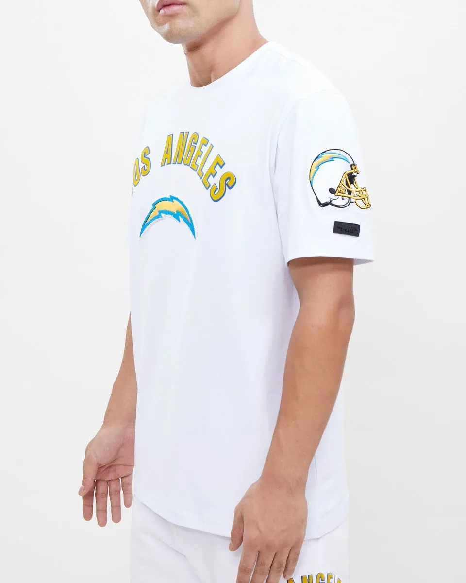 NFL LOS ANGELES CHARGERS CLASSIC BRISTLE MEN'S TEE (WHITE)