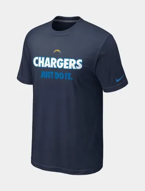 Nike Just Do It NFL Chargers Men's T-Shirt (Navy Blue)