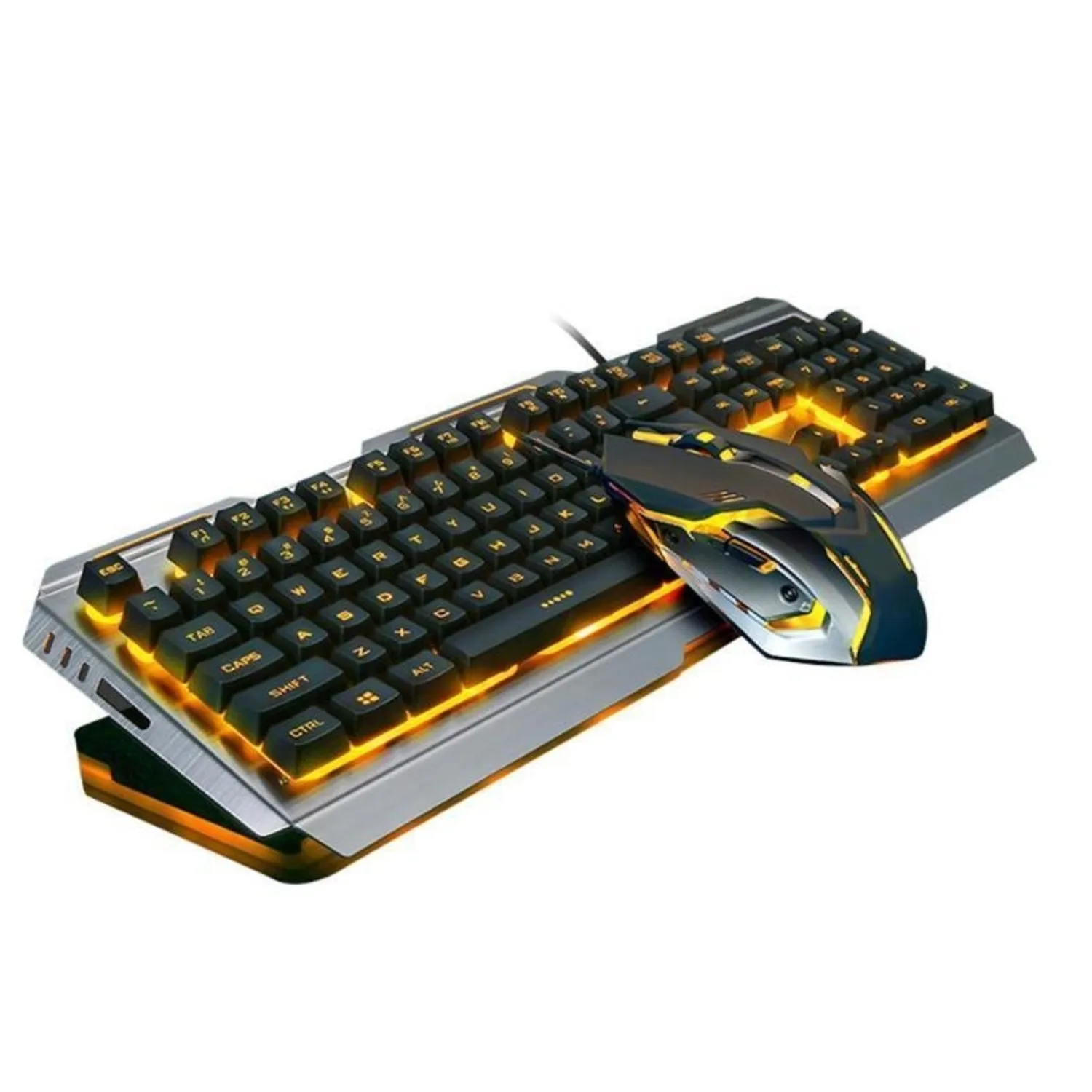 Ninja Dragons Gold Metal Gaming Keyboard & Mouse Set