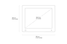 NIX Advance Digital Photo Frame 12 inch X12D. Electronic Photo Frame USB SD/SDHC. Digital Picture Frame with Motion Sensor. Remote Control and 8GB USB Stick Included