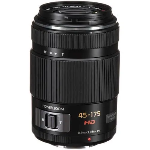 Panasonic Lumix G X Vario Power Zoom 45-175mm f/4-5.6 Aspherical lens with Power O.I.S Lens