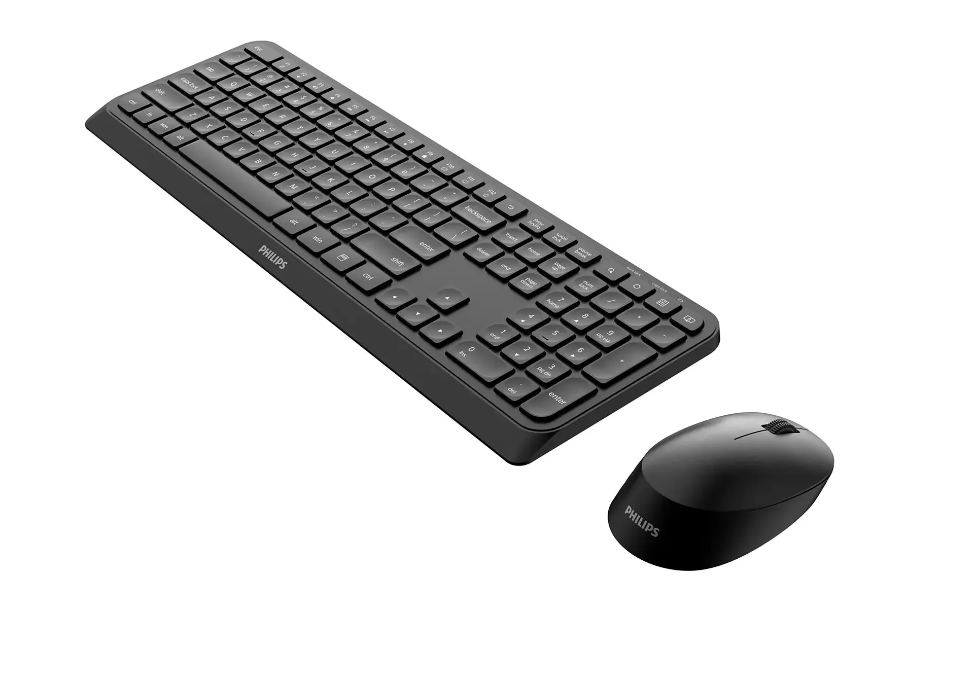 Philips Wireless Keyboard And Mouse Set Spt6307b - Black