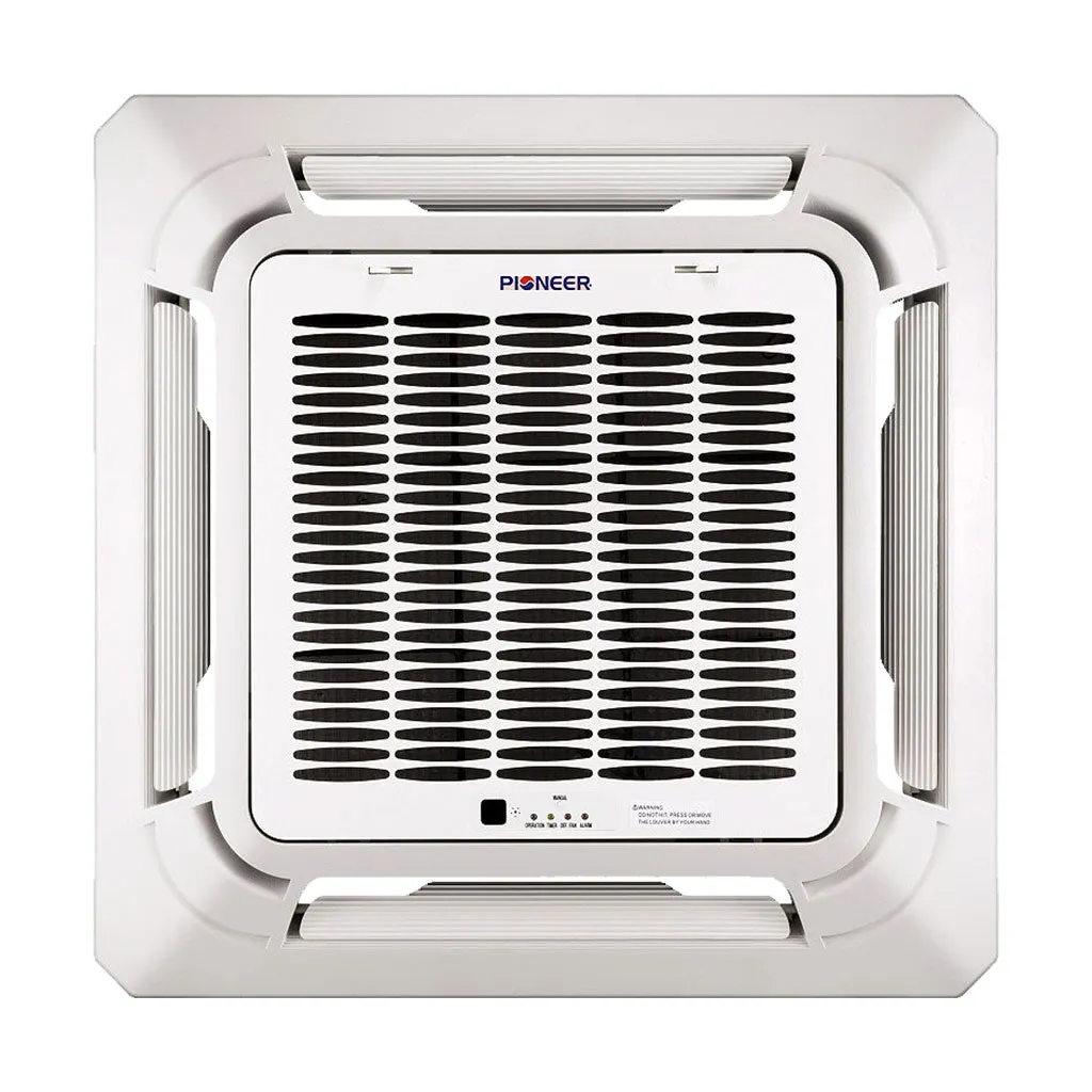 Pioneer® Multi Zone 12,000 BTU Quantum Series Ceiling Cassette Indoor Section Split Inverter   Air Conditioner Heat Pump 230V