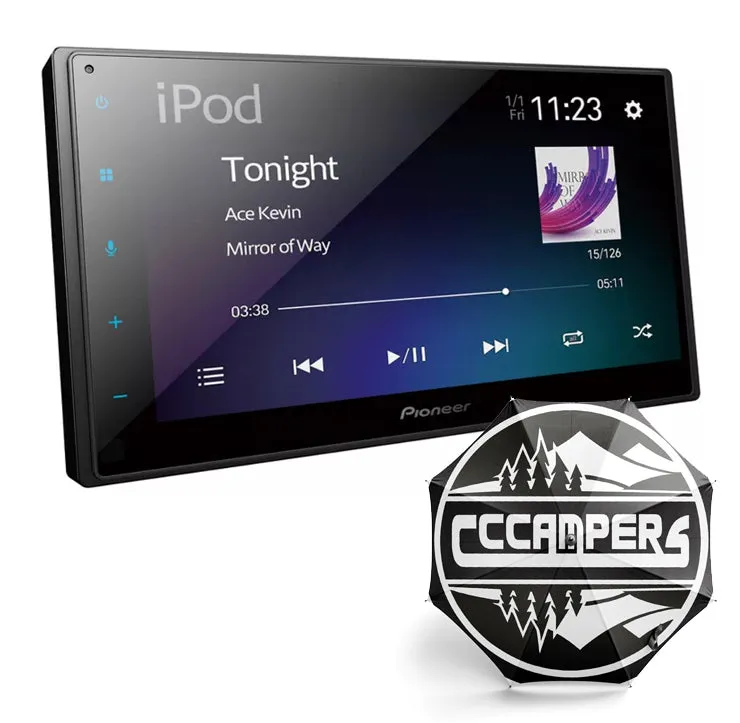 Pioneer Stereo upgrade 6.8" Capacitive Touchscreen Apple CarPlay Android Auto DAB/DAB  Digital Radio Bluetooth Mechafree Spotify