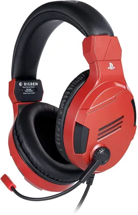 ?Playstation 4 HW Bigben Stereo Gaming Headset v3 (Red)