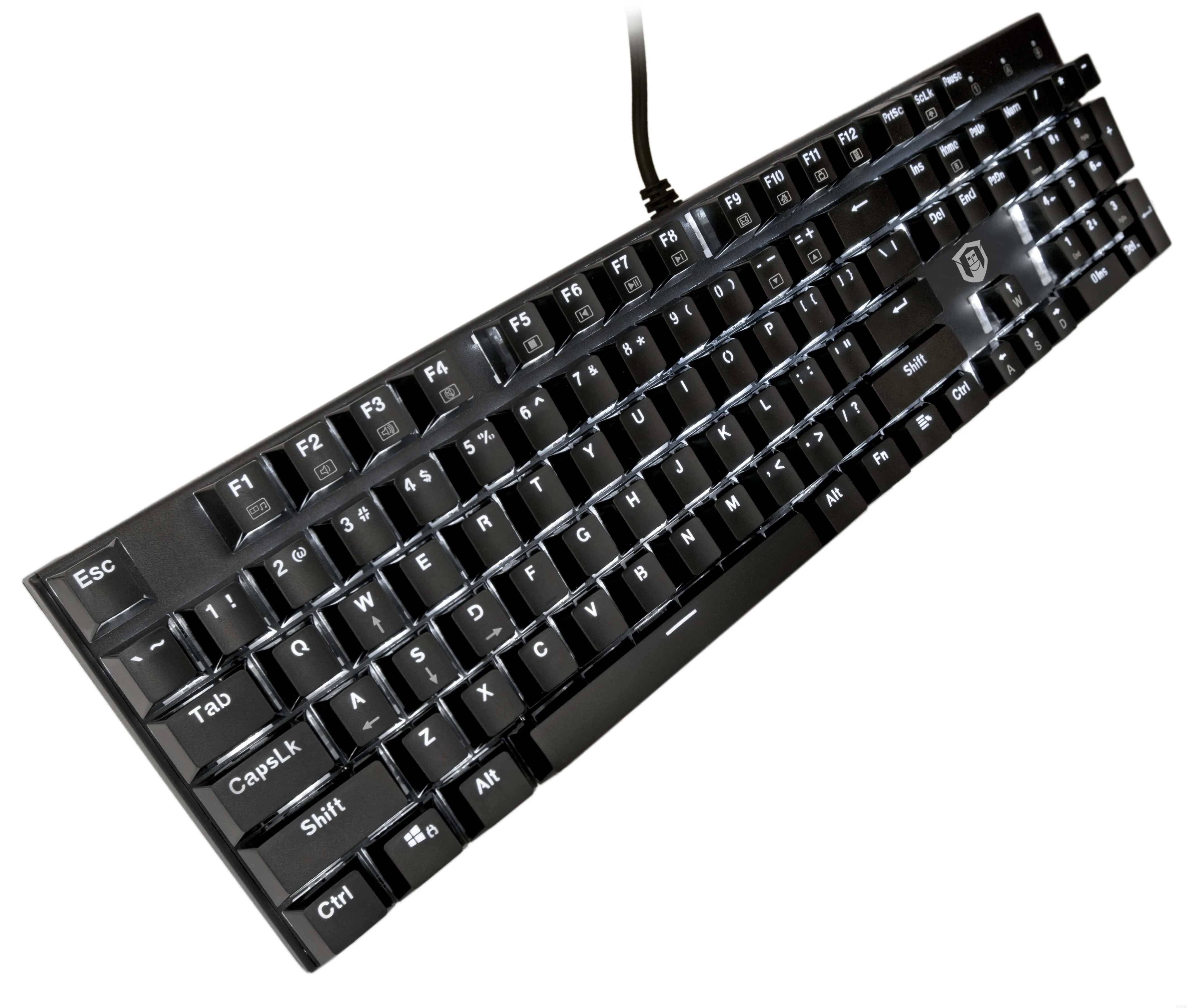 Plugable Full Size 104-Key Mechanical Keyboard With Blue-Style Switches