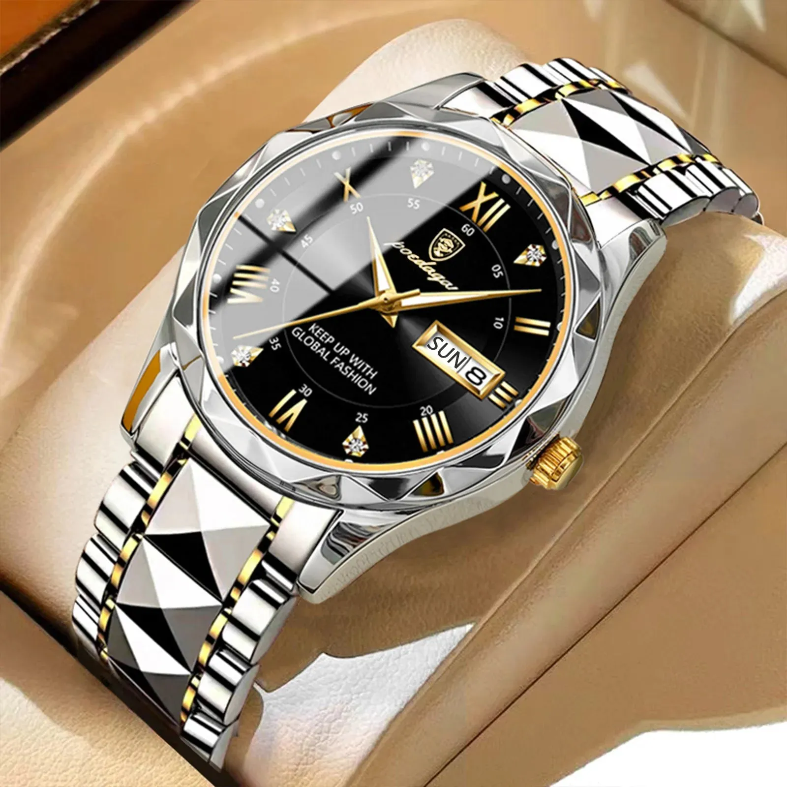 POEDAGAR Luxury Man Wristwatch Waterproof