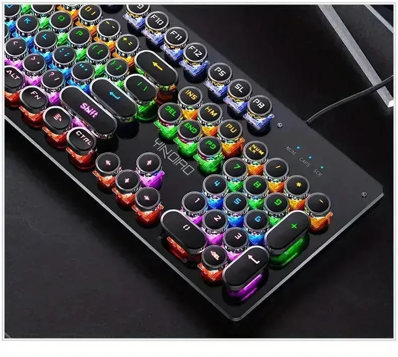 Premium Mechanical LED Backlit 104 Keys Keyboard