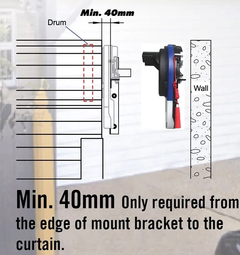 Quiet, Water-Resistant Garage Roller Door Opener Motor 500N