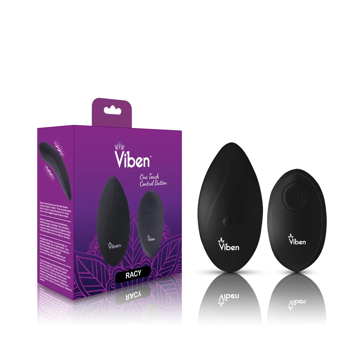 Racy Remote Control 10 Function Panty Vibe - Black