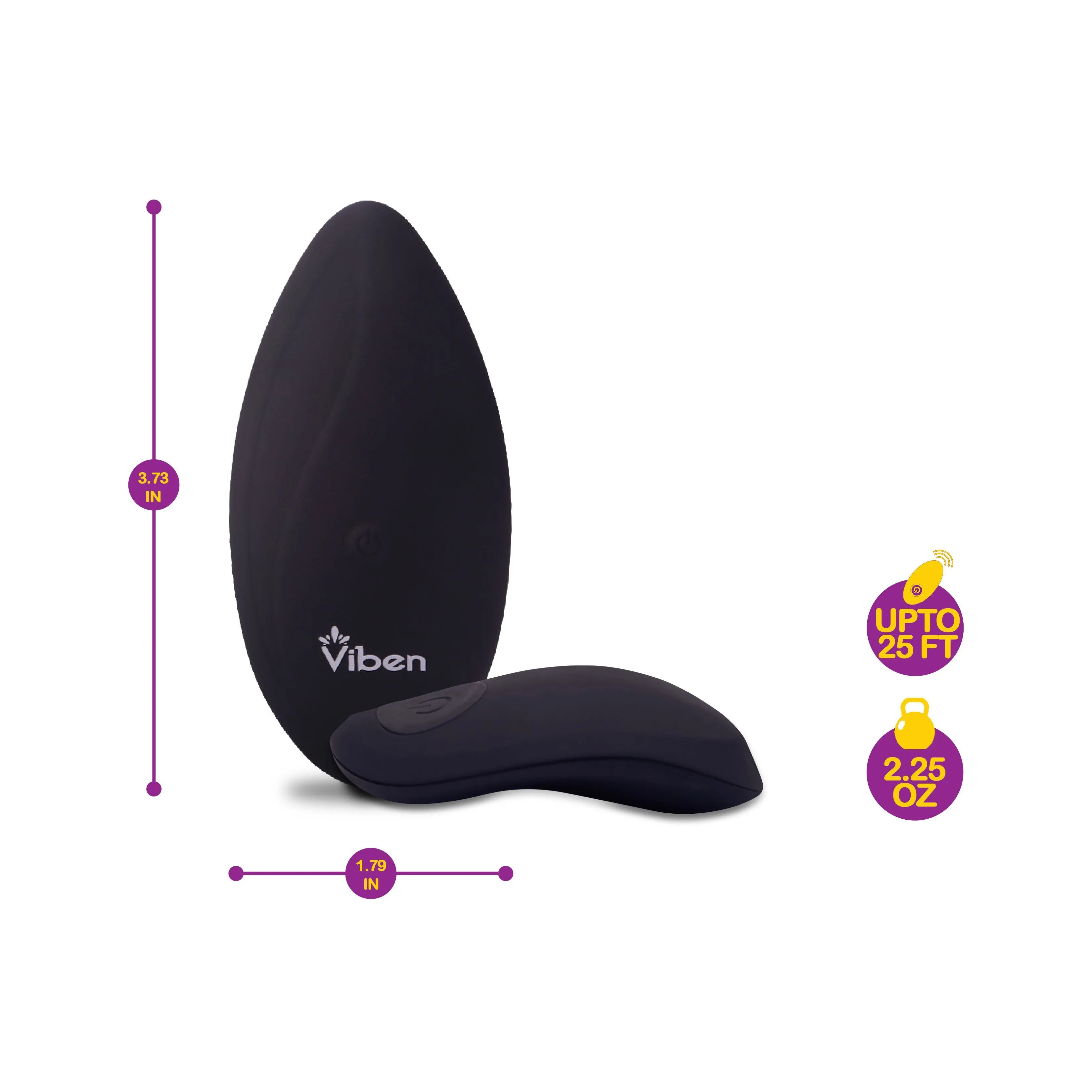 Racy Remote Control 10 Function Panty Vibe - Black