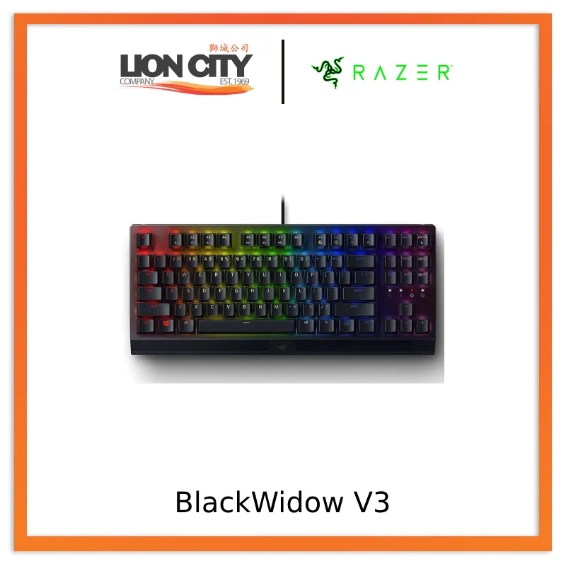 Razer™ BlackWidow V3 Tenkeyless - Mechanical Gaming Keyboard - US Layout – FRML packaging