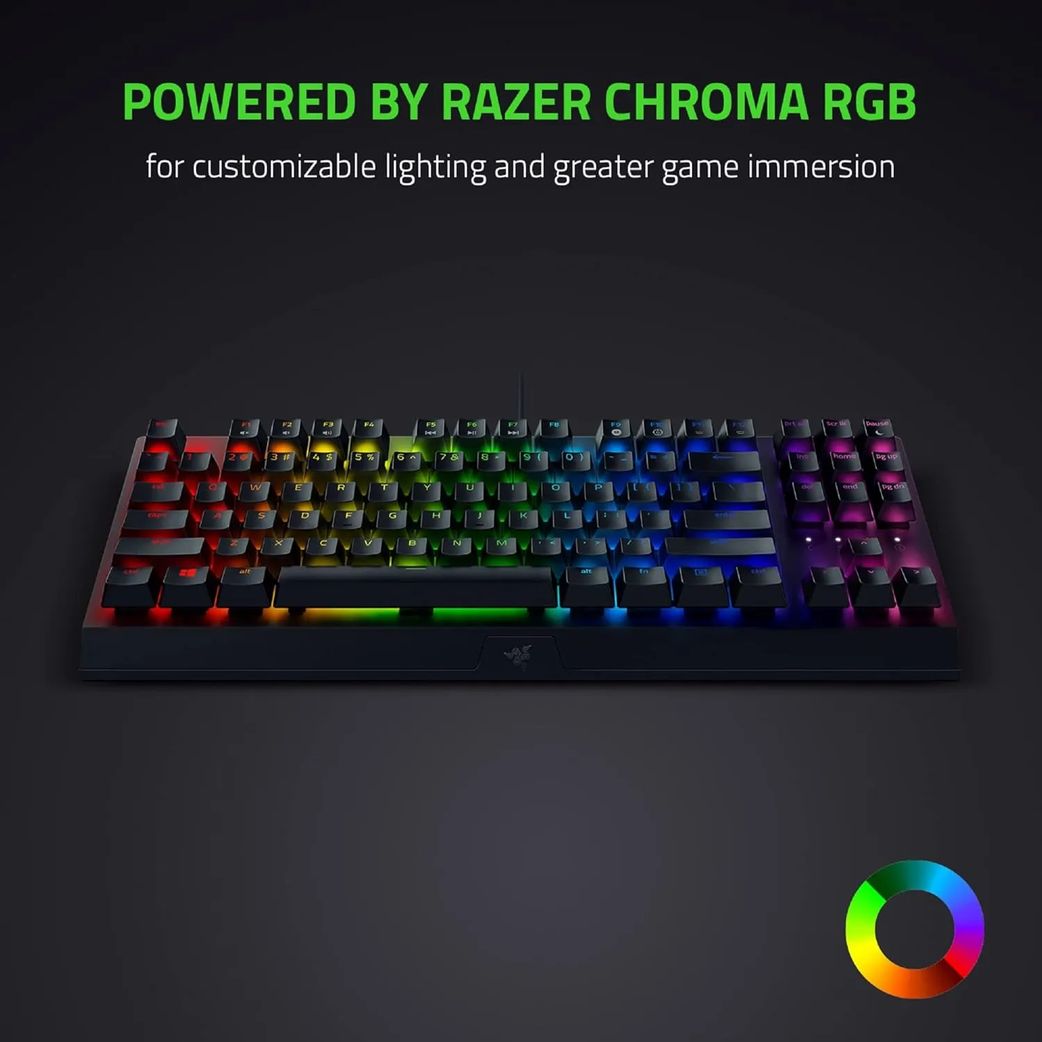 Razer Blackwidow V3 TKL Tenkeyless Wired Gaming Keyboard | TKL | Chroma RGB | 80 Million Keystroke Lifespan | Mechanical