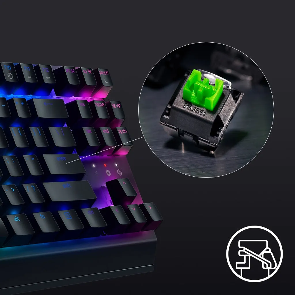 Razer Blackwidow V3 TKL Tenkeyless Wired Gaming Keyboard | TKL | Chroma RGB | 80 Million Keystroke Lifespan | Mechanical