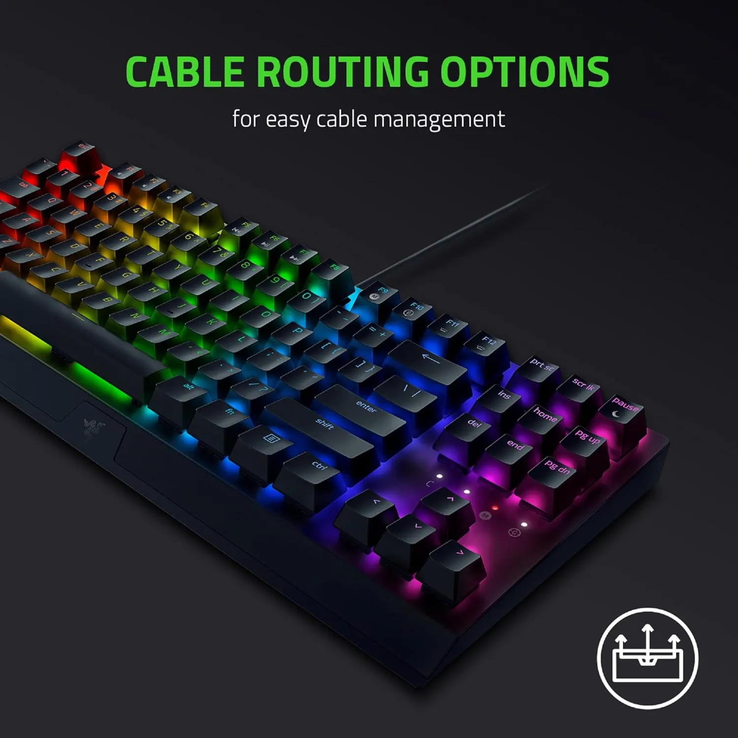 Razer Blackwidow V3 TKL Tenkeyless Wired Gaming Keyboard | TKL | Chroma RGB | 80 Million Keystroke Lifespan | Mechanical