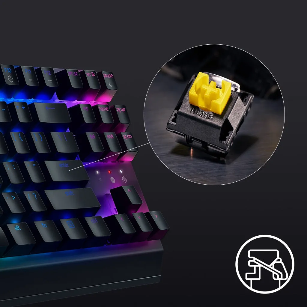 Razer Blackwidow V3 TKL Tenkeyless Wired Gaming Keyboard | TKL | Chroma RGB | 80 Million Keystroke Lifespan | Mechanical