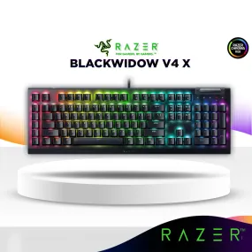 Razer BlackWidow V4 X Mechanical Full Size Chroma RGB Gaming Keyboard | 6 Dedicated Macro Keys | Multi-Function Roller