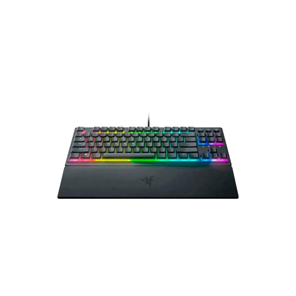 Razer Ornata V3 Tenkeyless / TKL Low-Profile Gaming Mechanical Membrane Wired Keyboard | Mecha-Membrane Switches - Black