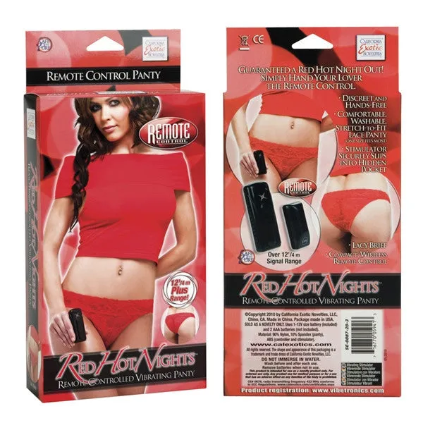 RED HOT NIGHTS REMOTE CONTROLLED VIBRATING PANTY