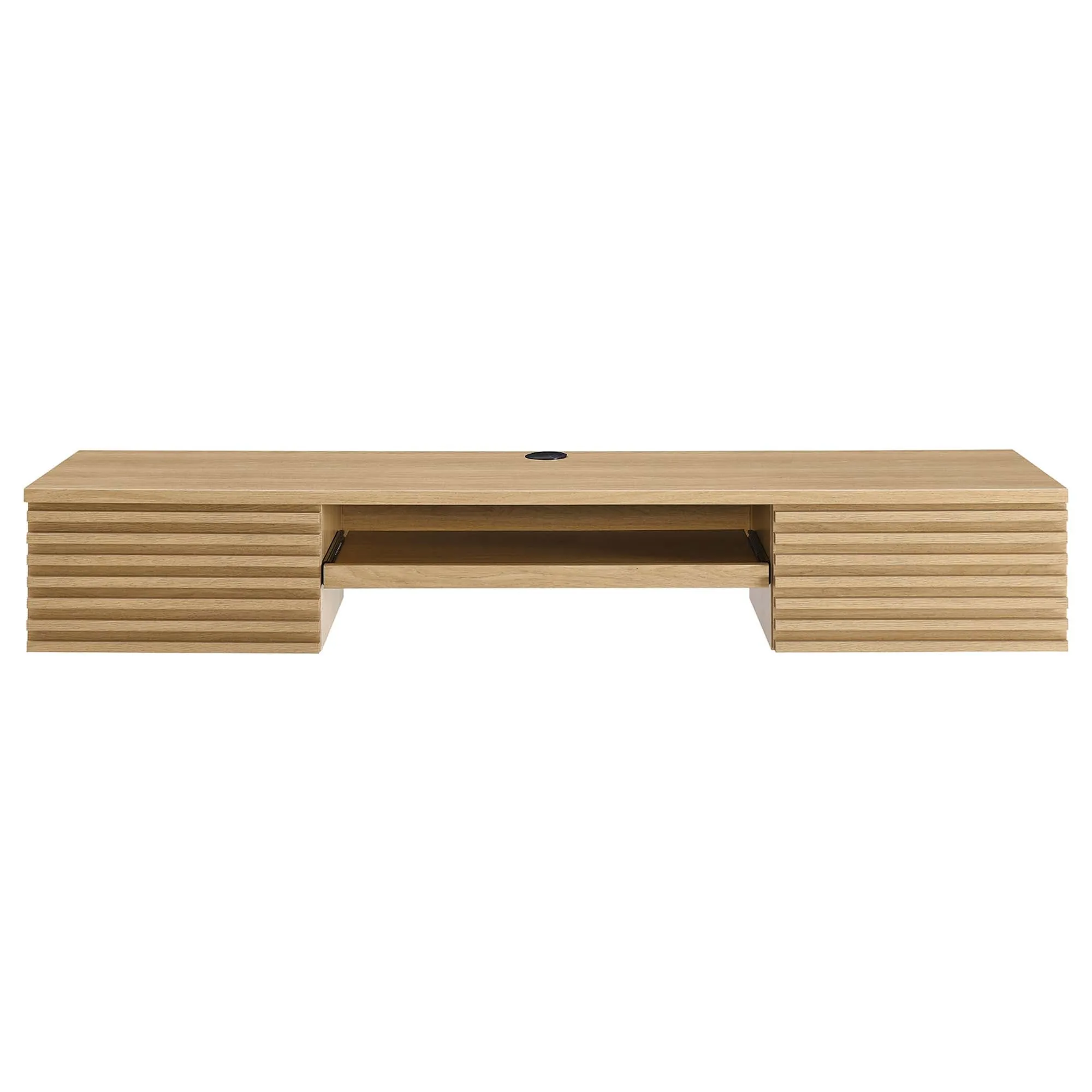 Render Wall Mount Wood Office Desk by Modway