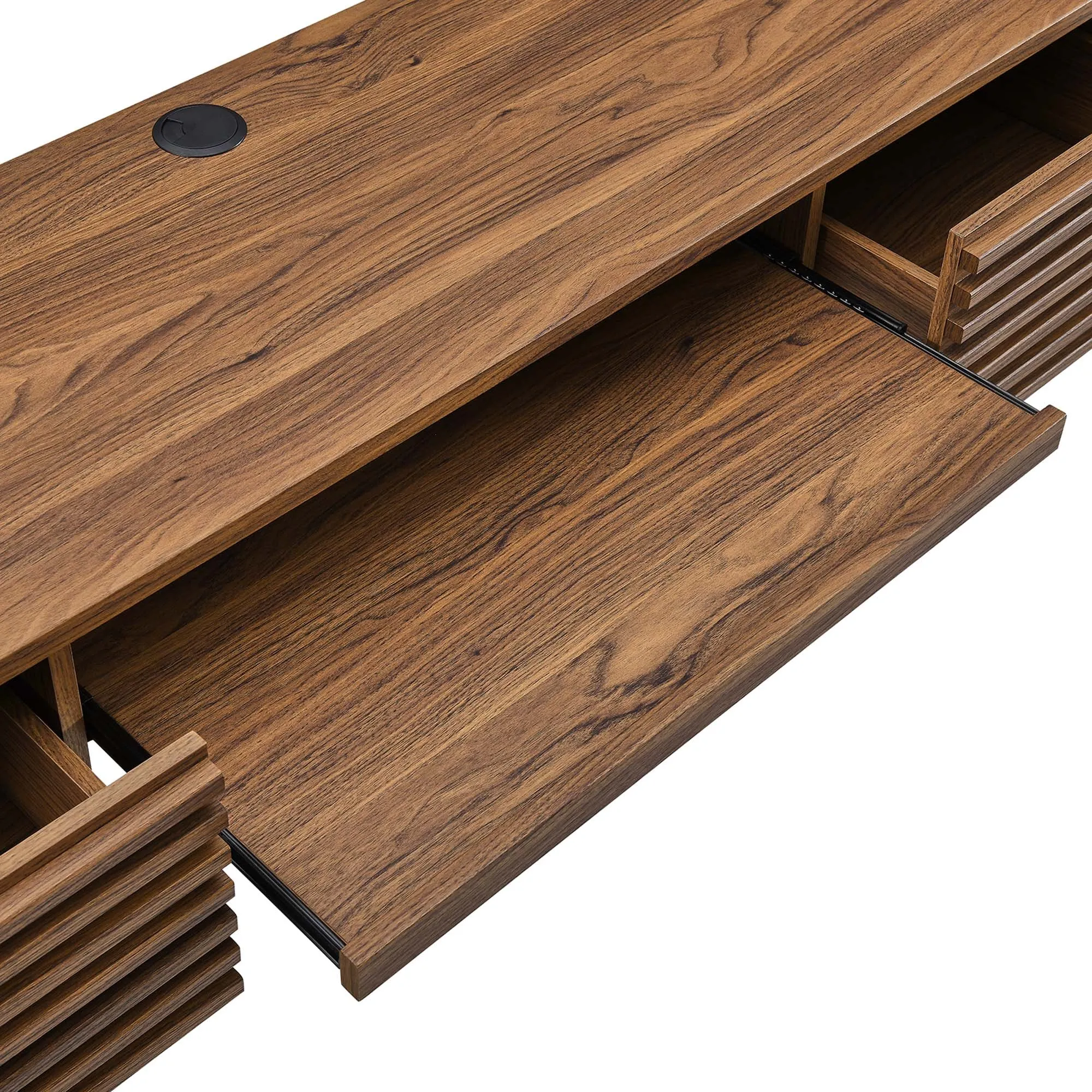 Render Wall Mount Wood Office Desk by Modway